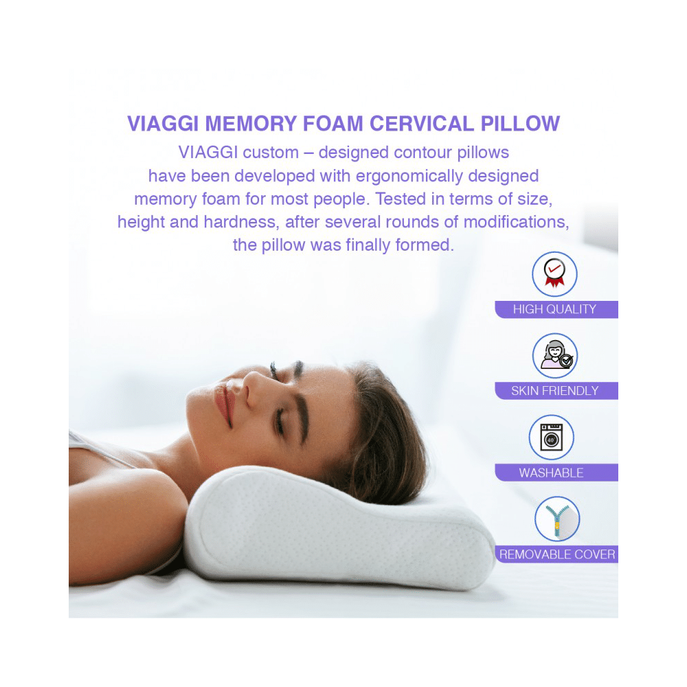 Viaggi Cervical Memory Foam Pillow - Image 3