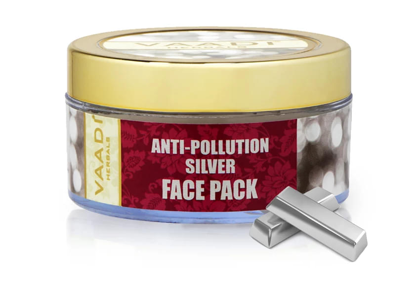 Vaadi Herbals Anti-Pollution Silver Face Pack - Pure Silver Dust & Lavender Oil - Image 2