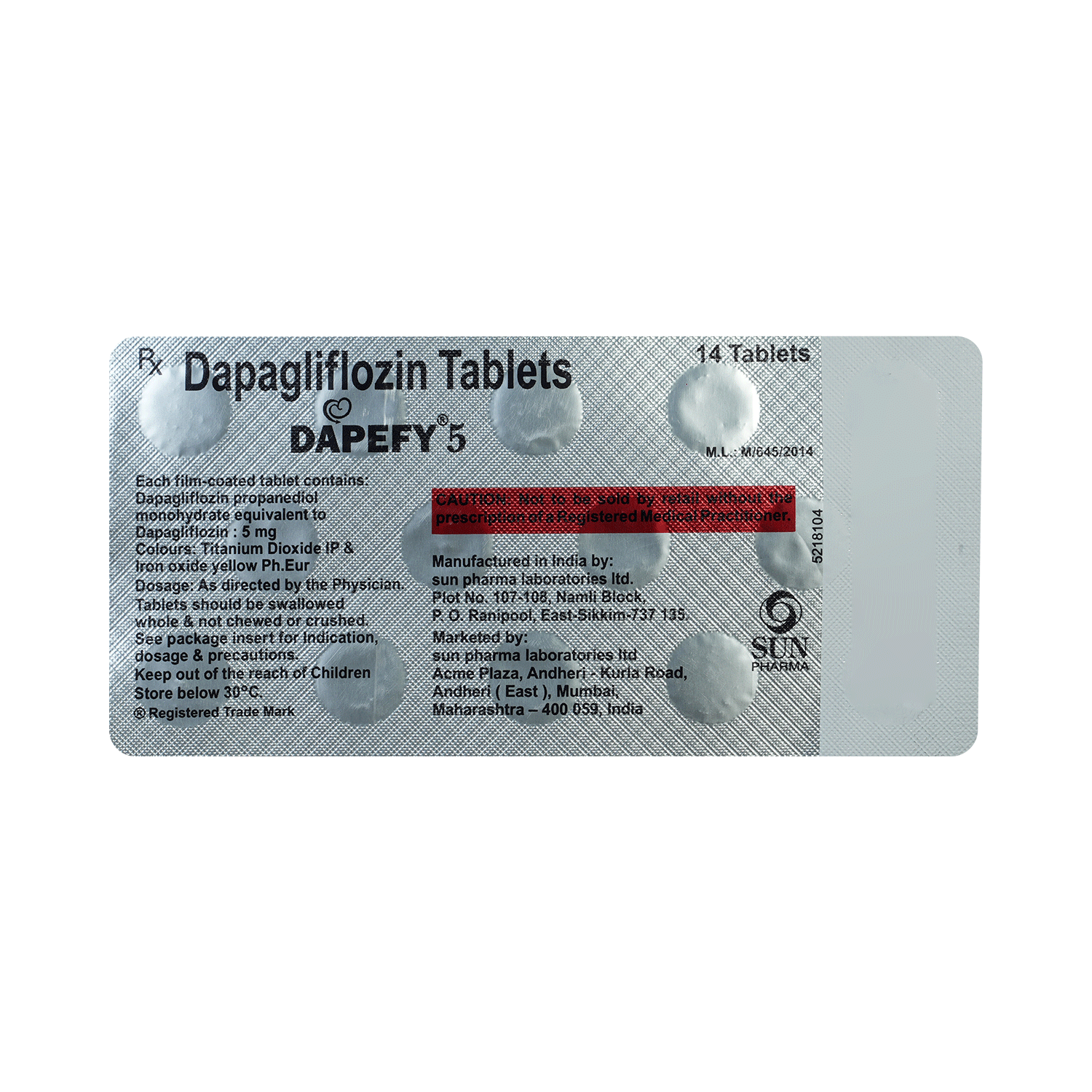 Dapefy 5mg Tablet - Image 6
