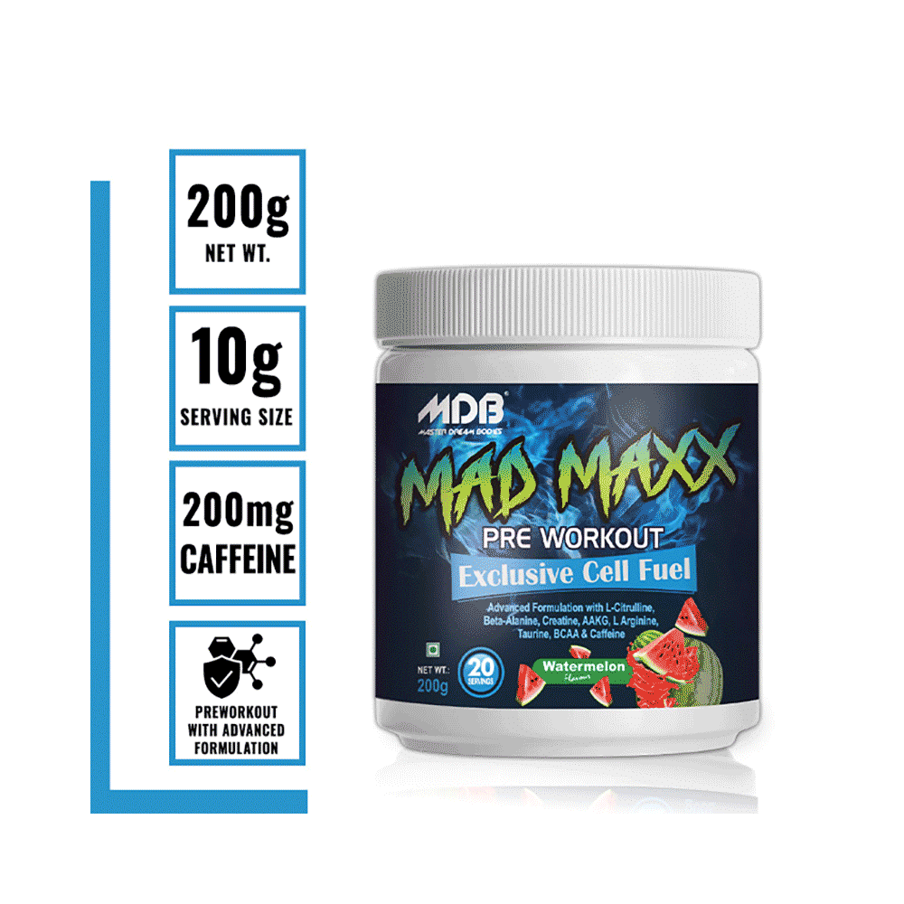 Master Dream Bodies Mad Maxx(200gm Each) Powder Watermelon - Image 4