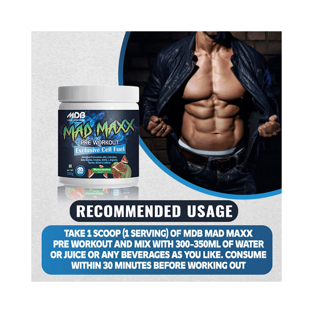 Master Dream Bodies Mad Maxx(200gm Each) Powder Watermelon - Image 6