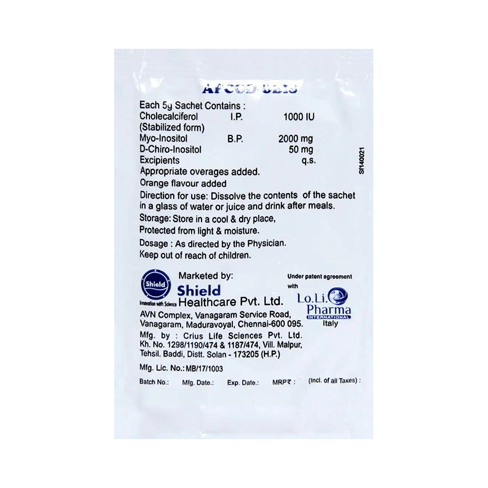 Apcod Obis Sachet with Myoinositol, D-Chiro-Inositol & Cholecalciferol - Image 3