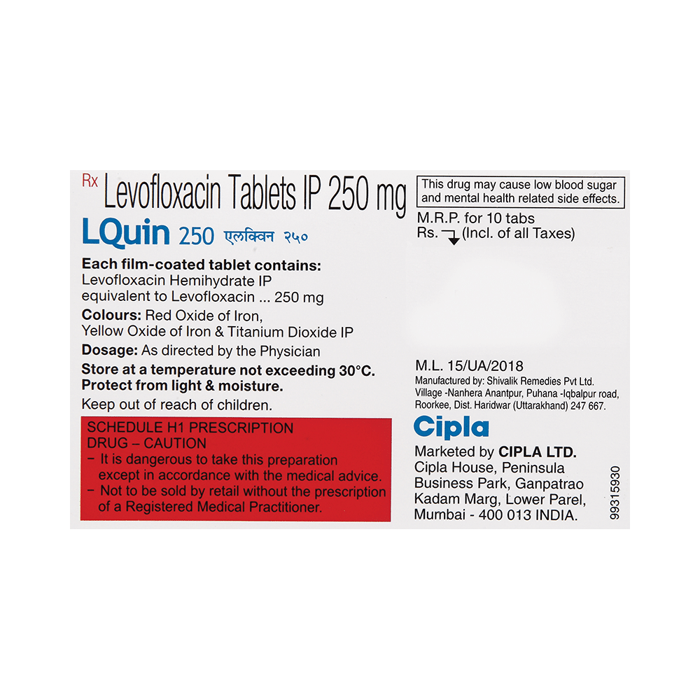 LQuin  250 Tablet - Image 2