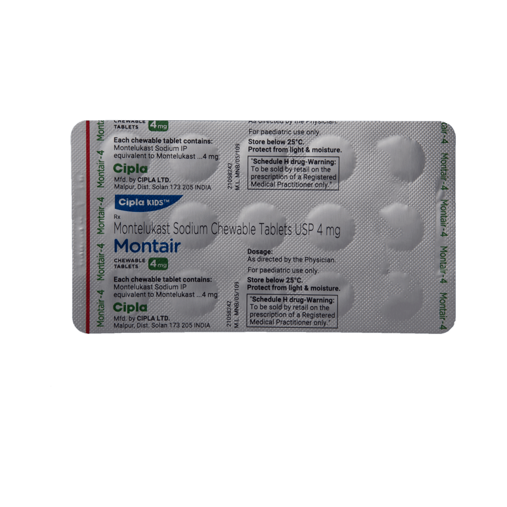 Montair 4mg Chewable Tablet - Image 5