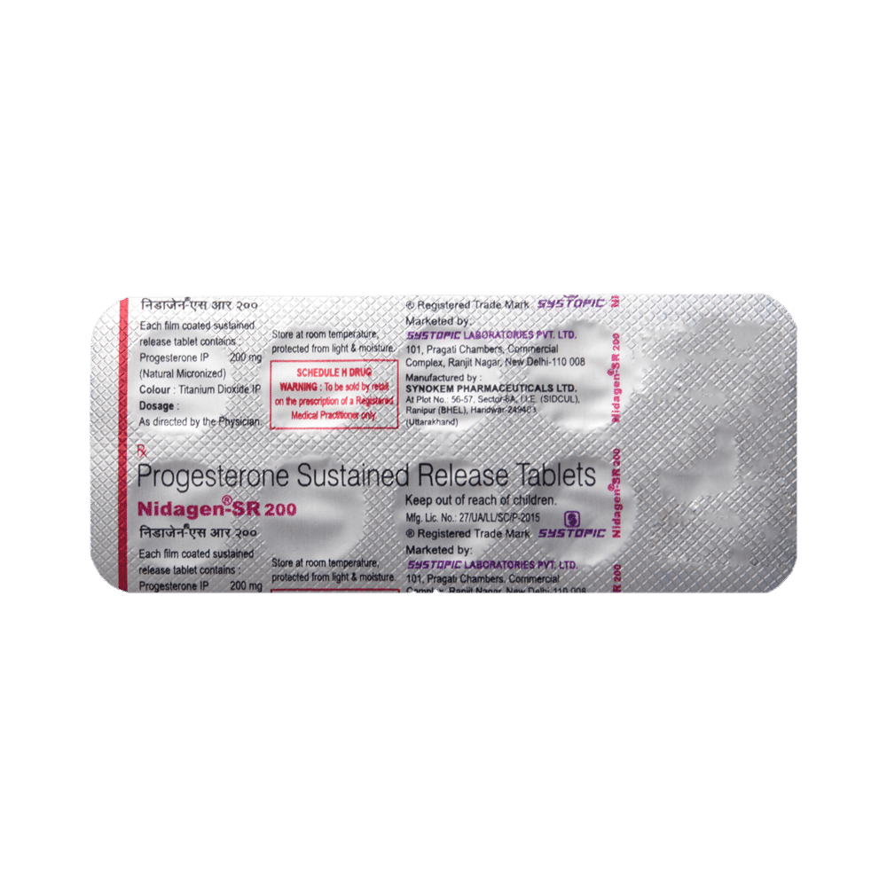 Nidagen -SR 200 Tablet - Image 5