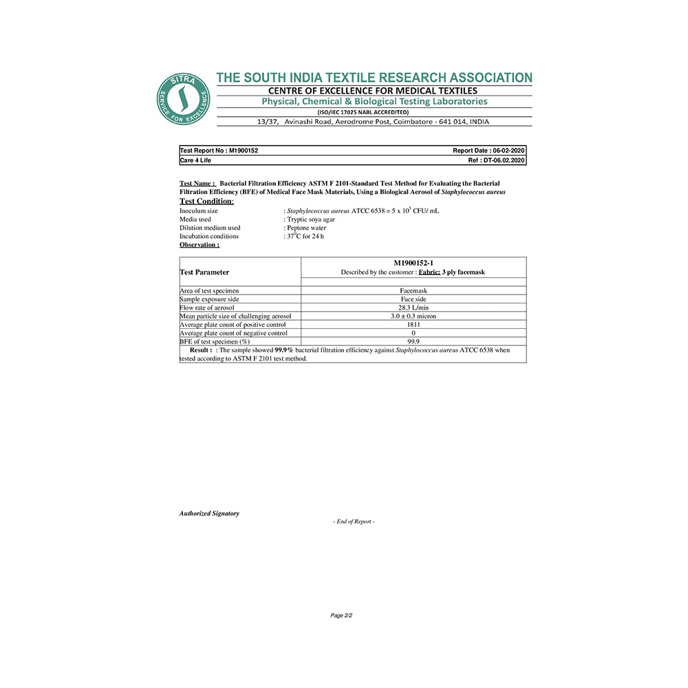 House of Pharma 3Ply Surgical Face Mask with Meltblown Filter & Nose Pin - Image 5