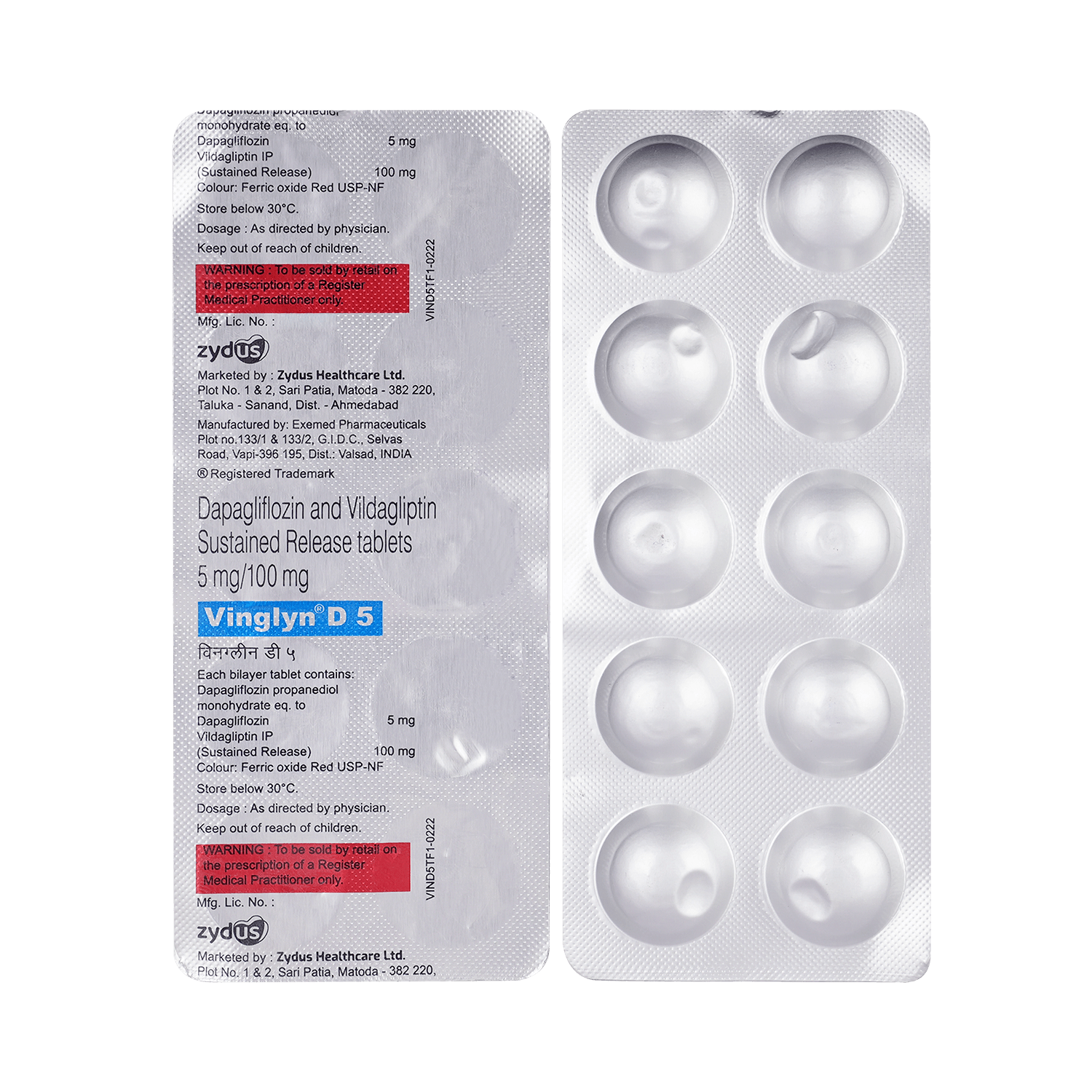 Vinglyn D 5mg/100mg Tablet