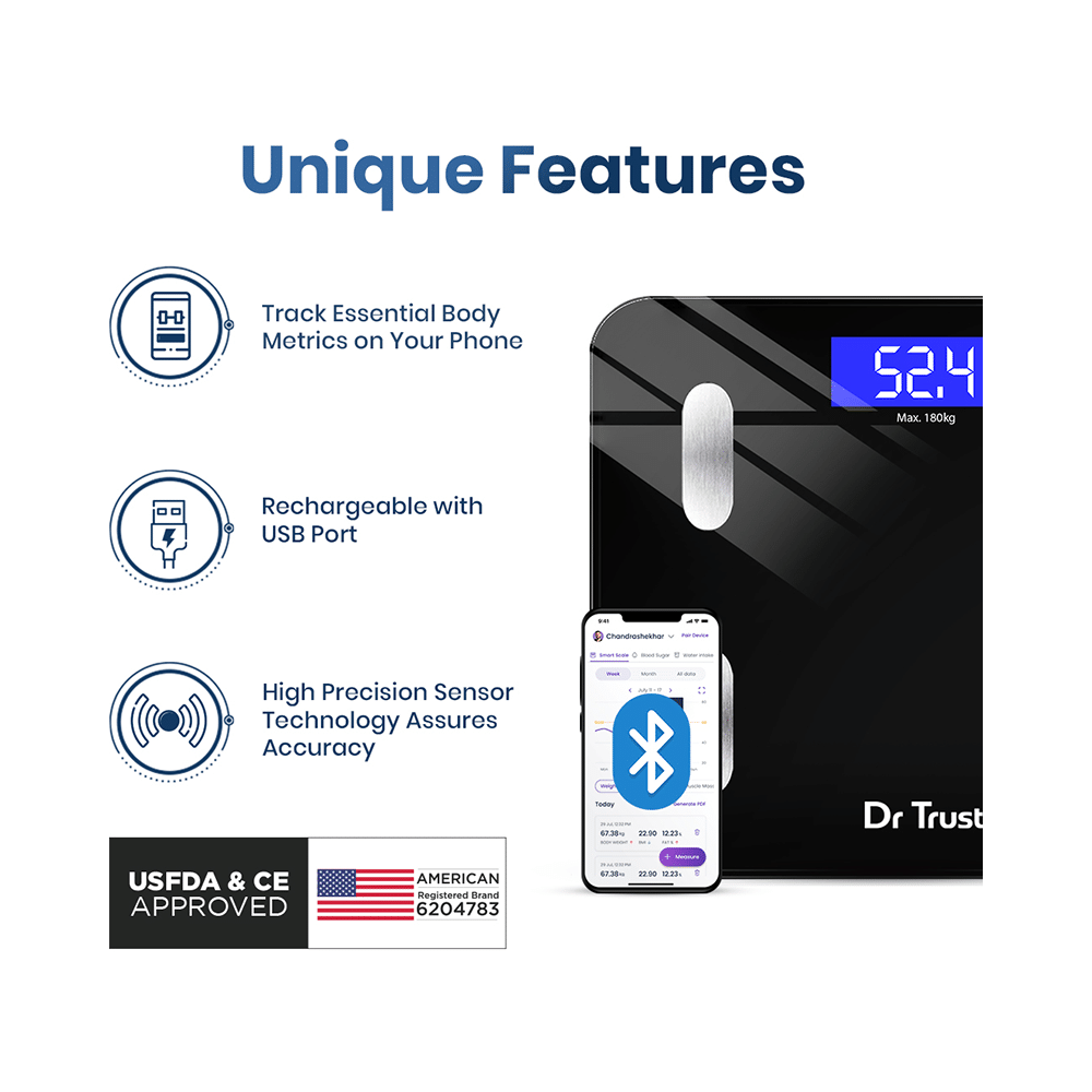 Dr Trust USA 509 Smart Body Fat and Composition Scale 2.0 - Image 3