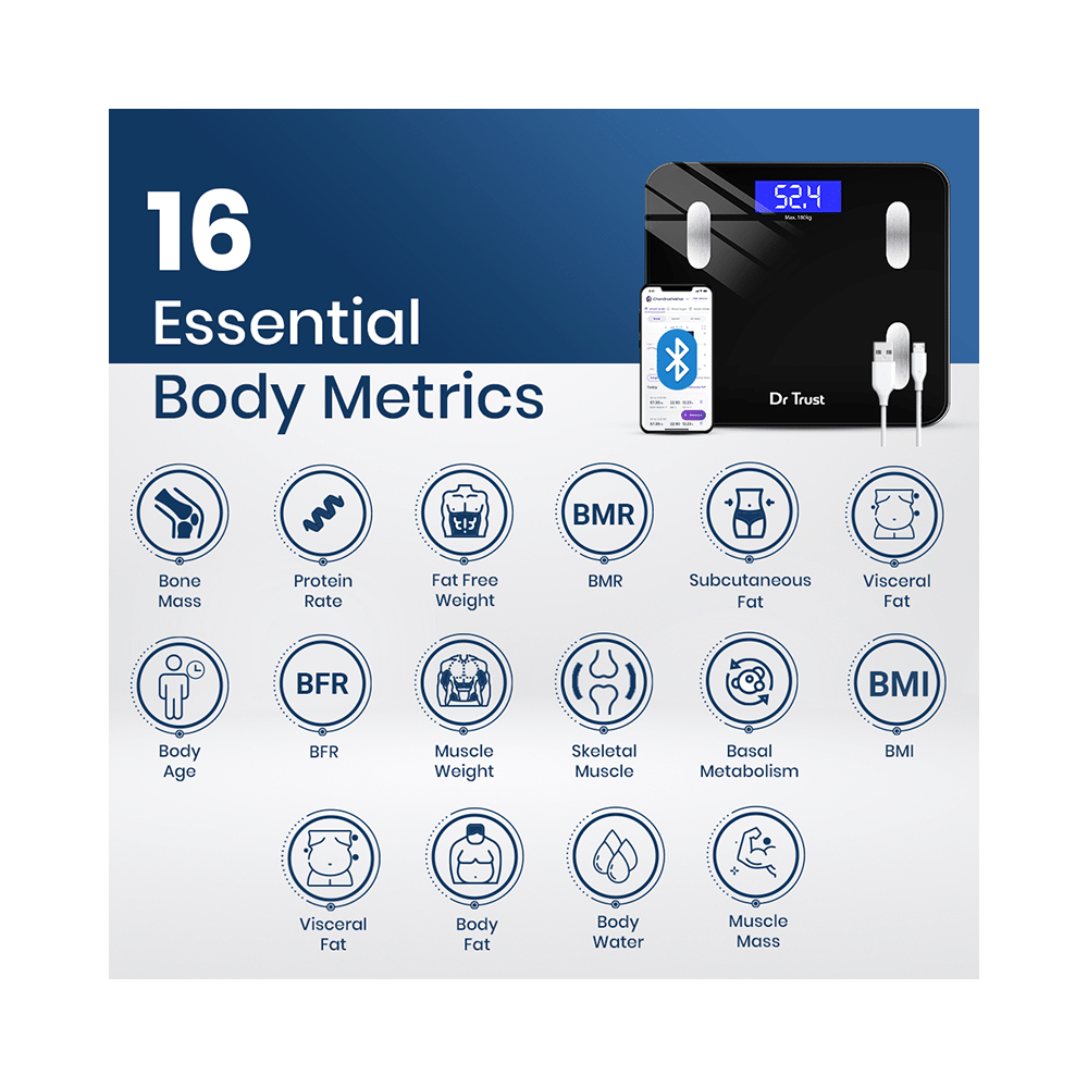 Dr Trust USA 509 Smart Body Fat and Composition Scale 2.0 - Image 5