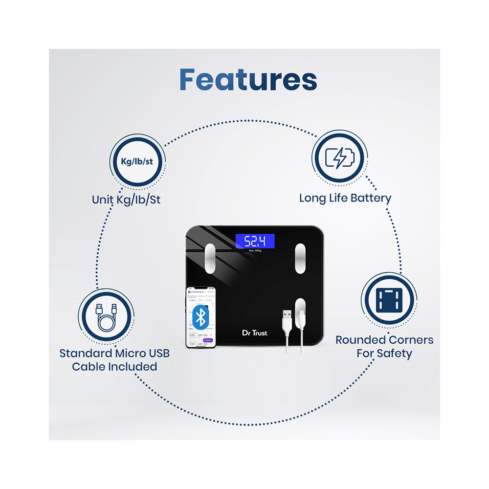 Dr Trust USA 509 Smart Body Fat and Composition Scale 2.0 - Image 4