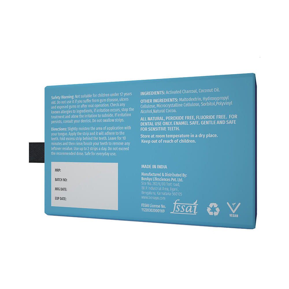 BonAyu Teeth Whitening | With Activated Charcoal & Coconut Oil | Strip - Image 2