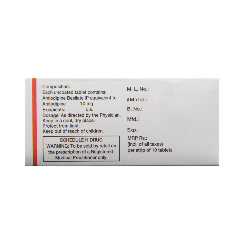 Amlosafe 10 Tablet - Image 3