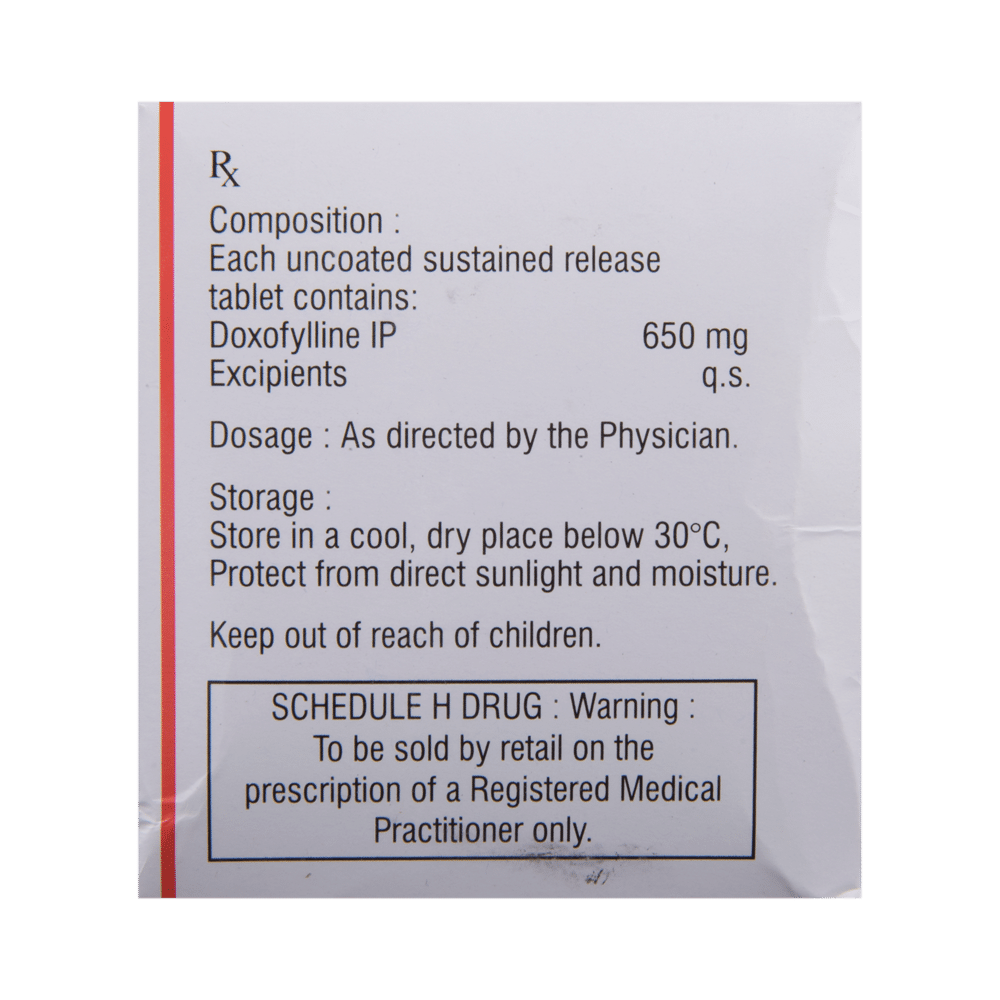Doxoril 650 Tablet SR - Image 2