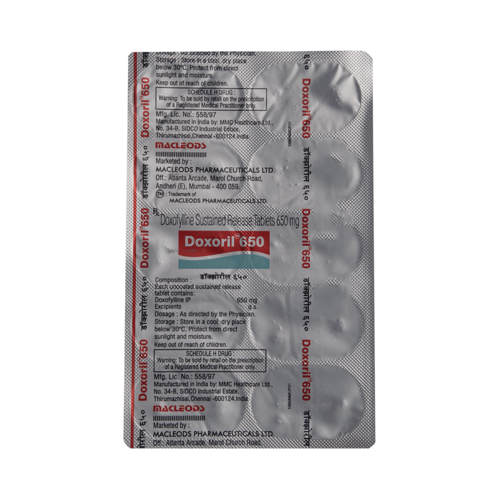 Doxoril 650 Tablet SR - Image 4