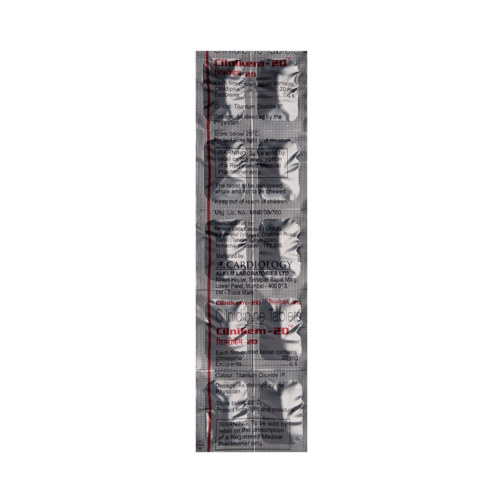 Cilnikem 20 Tablet - Image 4