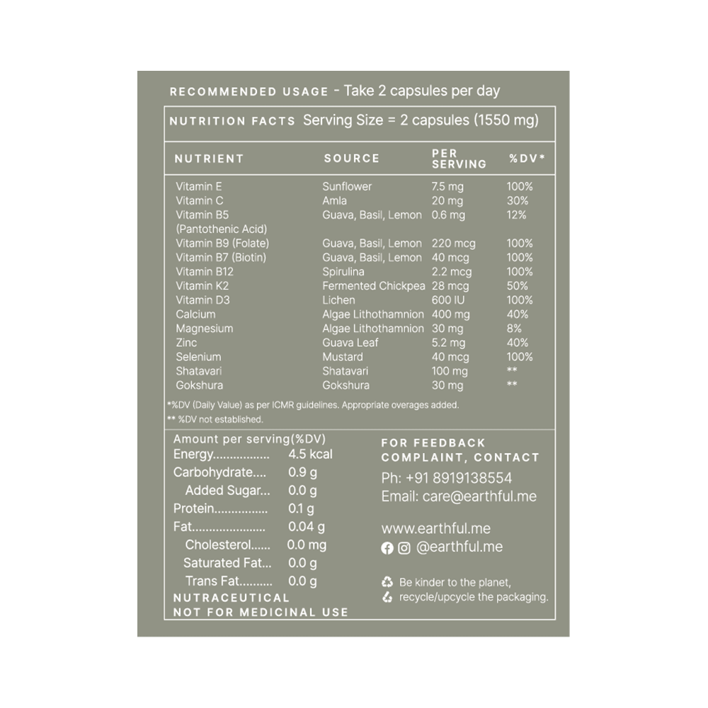 Earthful Women Multivitamin 40+ Capsule - Image 8