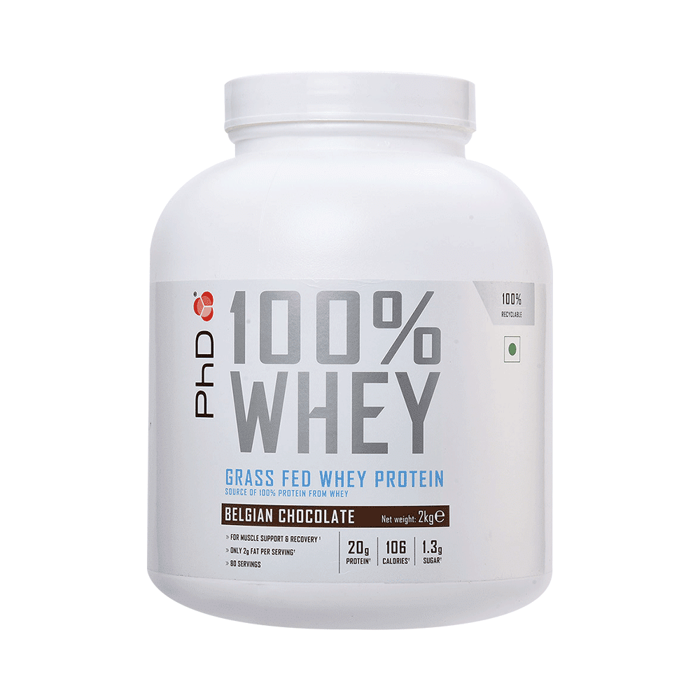 PHD 100% Grass Fed Whey Protein Belgian Chocolate - Image 4