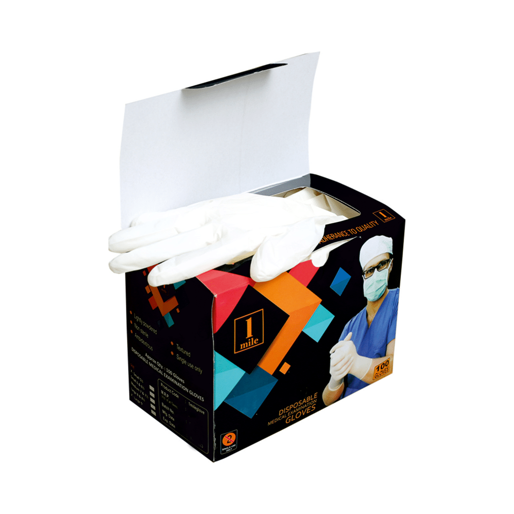 1Mile Disposable Medical Examination Glove Medium - Image 4