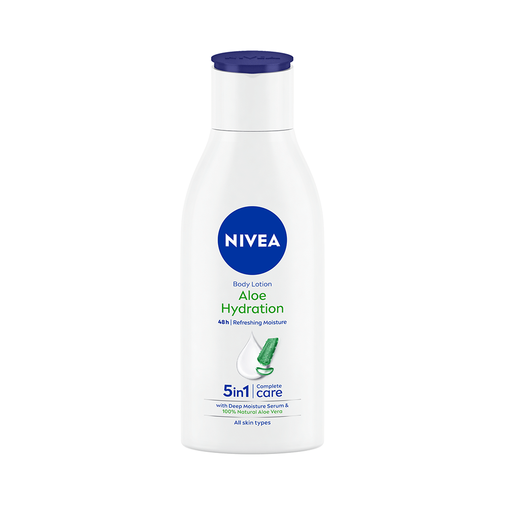 Nivea Aloe Hydration Body Lotion | 5 in 1 Complete Care for All Skin Types - Image 1