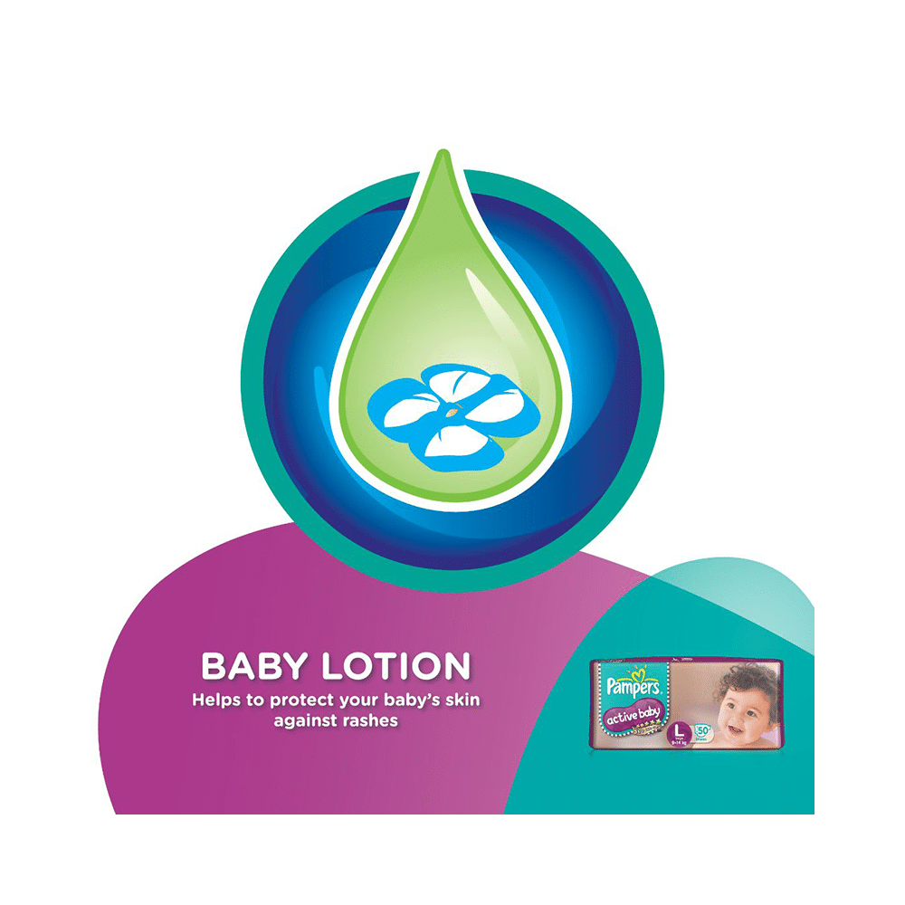 Pampers Active Baby with Comfortable Fit | Size Diaper Large - Image 5