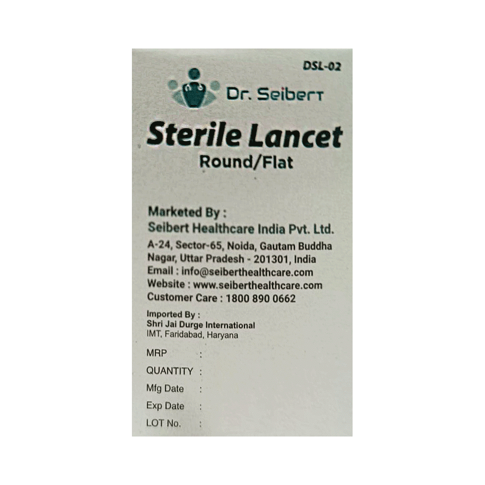 Dr. Seibert DSL-02 Sterile  Lancets Flat - Image 2