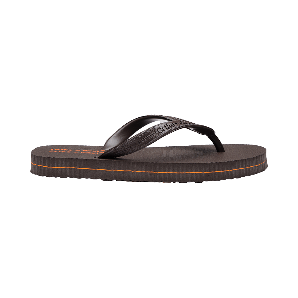 Ortho + Rest Unisex Hawaii Chappal Orthopedic Comfort, Bathroom Rubber Flip-Flops Brown 11 - Image 4