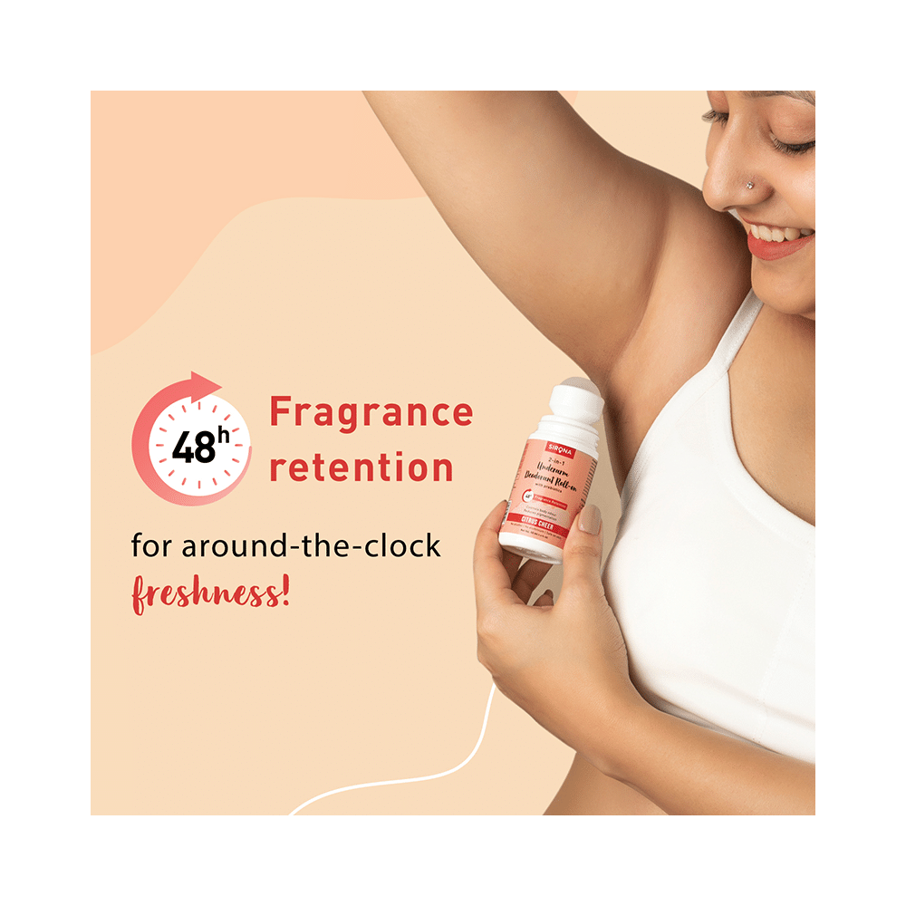 Sirona 2 in 1 Underarm Deodorant Roll-On Citrus Cheer - Image 5