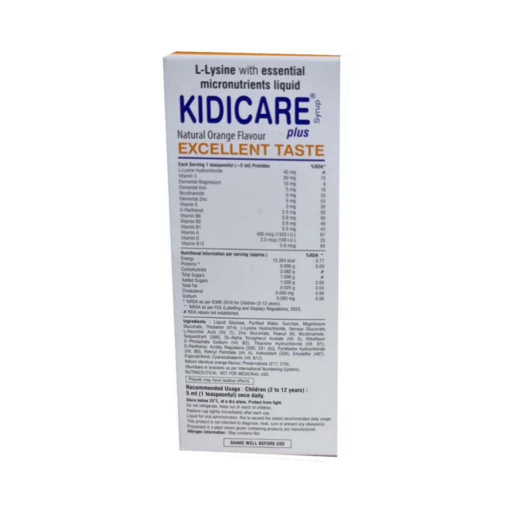 Kidicare Plus Syrup Orange - Image 2