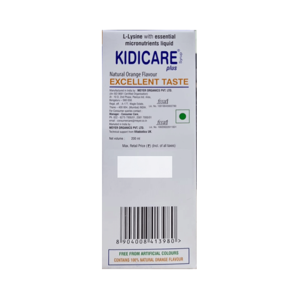 Kidicare Plus Syrup Orange - Image 3