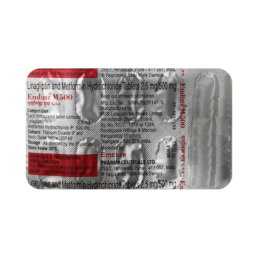 Emlinz M 500 Tablet - Image 4