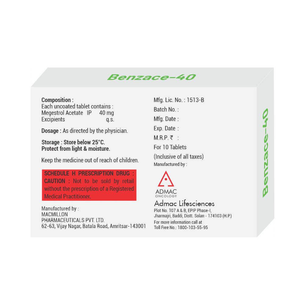 Benzace 40 Tablet - Image 2