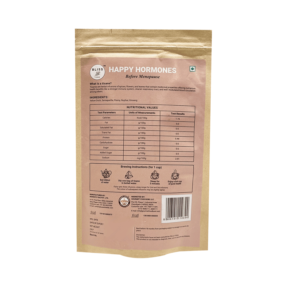 Bliss Tisane Herbal Tea Before Menopause Care | Hormonal Imbalance Cure | Women Health (2gm Each) - Image 2
