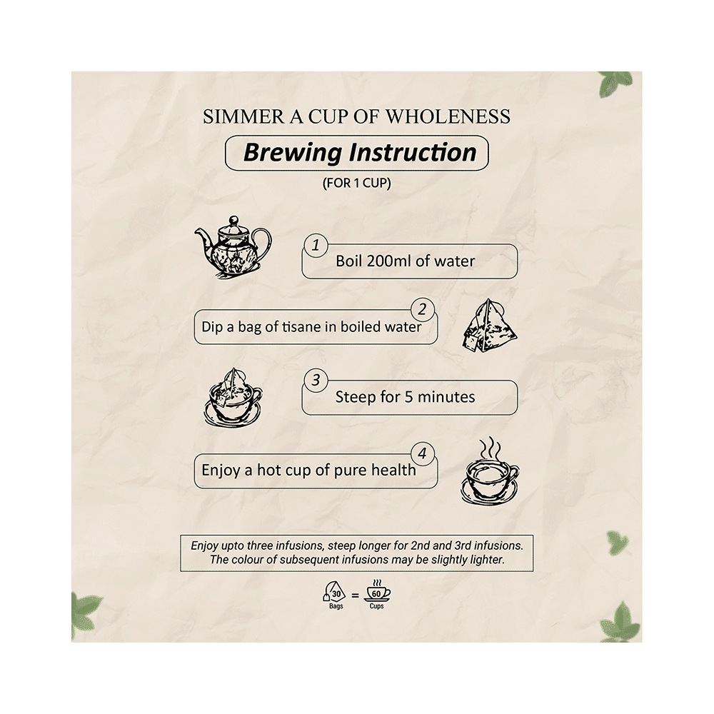 Bliss Tisane Herbal Tea Before Menopause Care | Hormonal Imbalance Cure | Women Health (2gm Each) - Image 5
