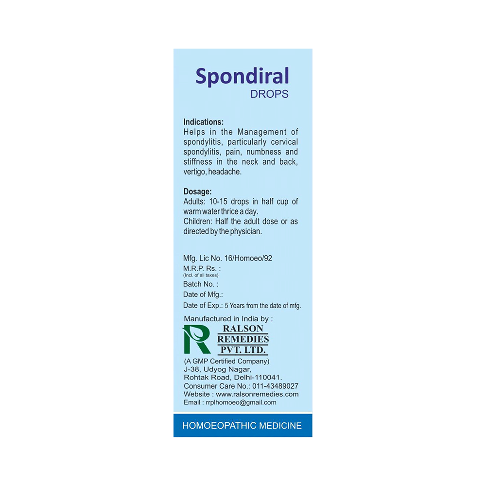 Ralson Remedies Spondiral Drops - Image 2