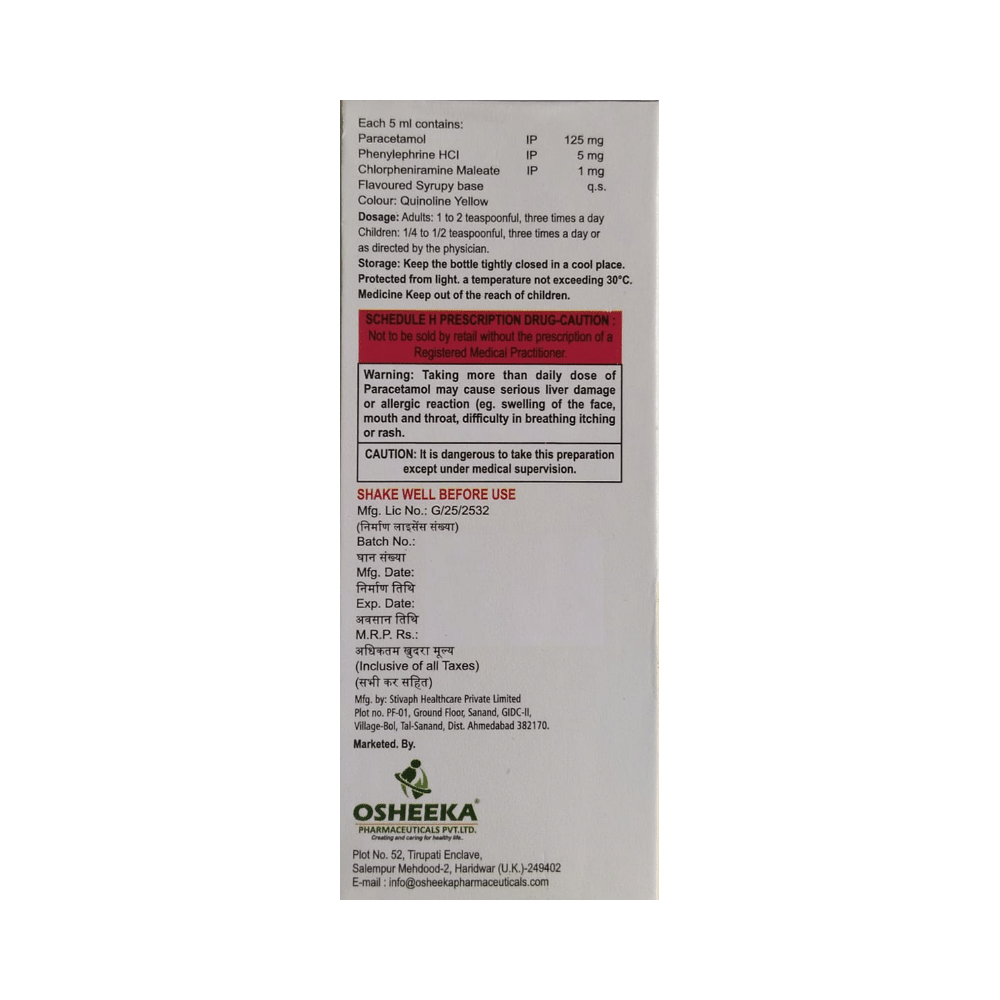 OsheeKold-JR Oral Suspension Mango - Image 2