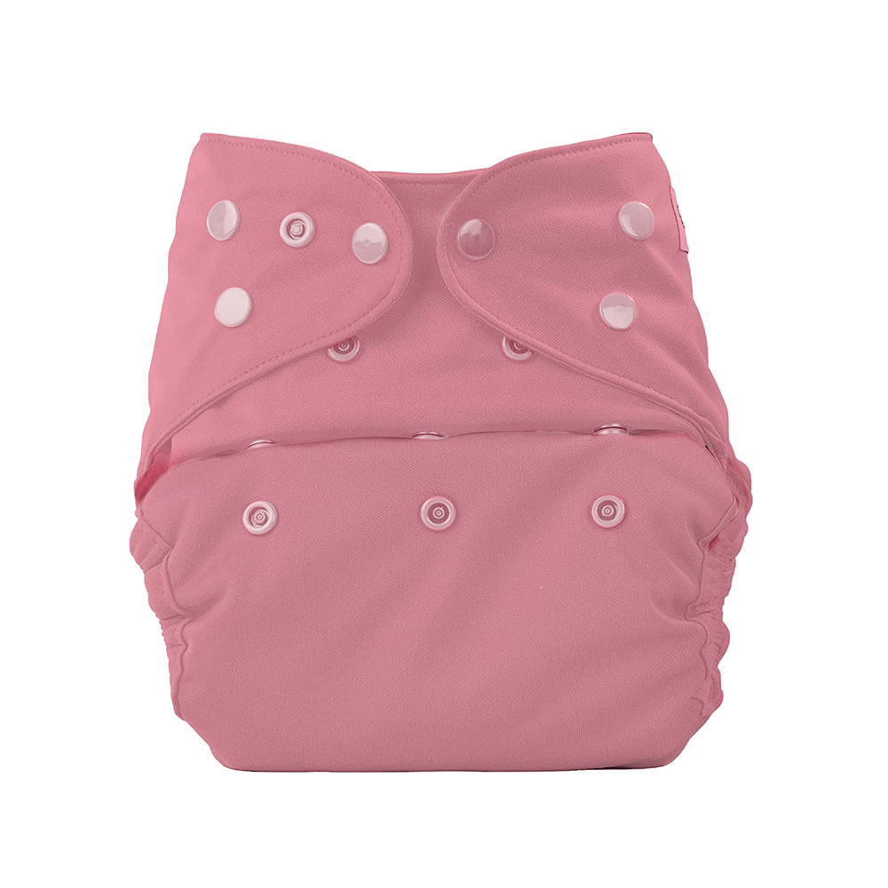 Bumberry Adjustable Reusable Cloth Diaper Cover with 2 Wet Free Insert For Babies Mauve - Image 2