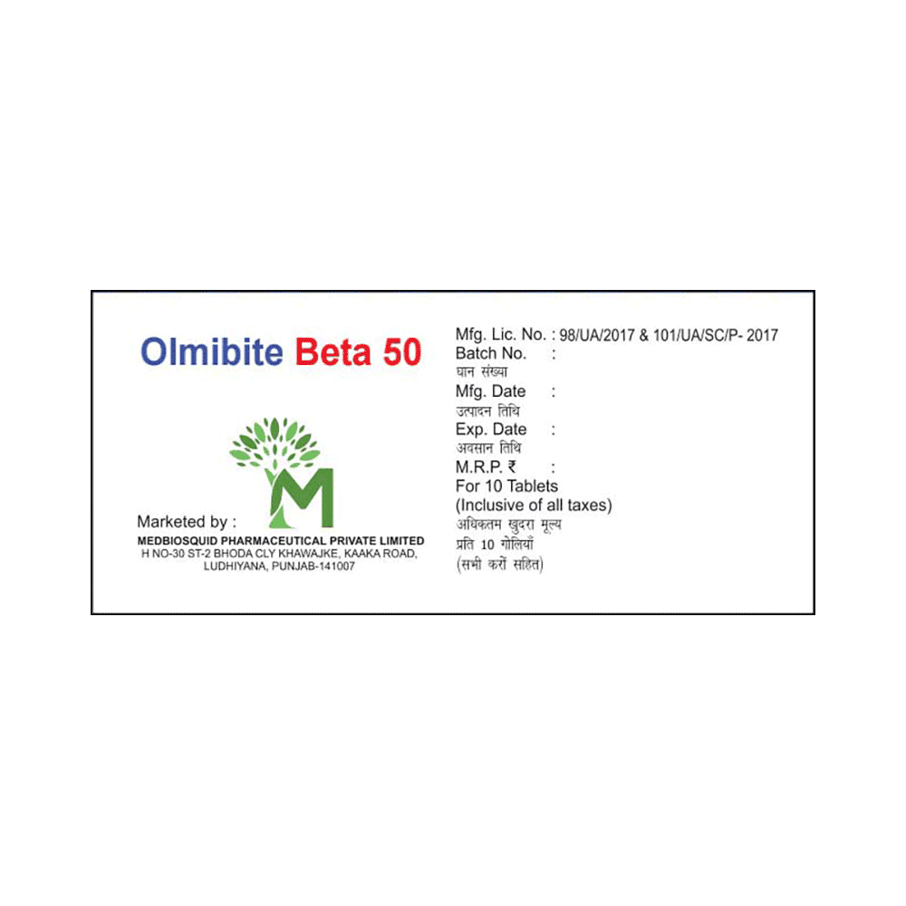 Olmibite Beta 50 Tablet ER - Image 3