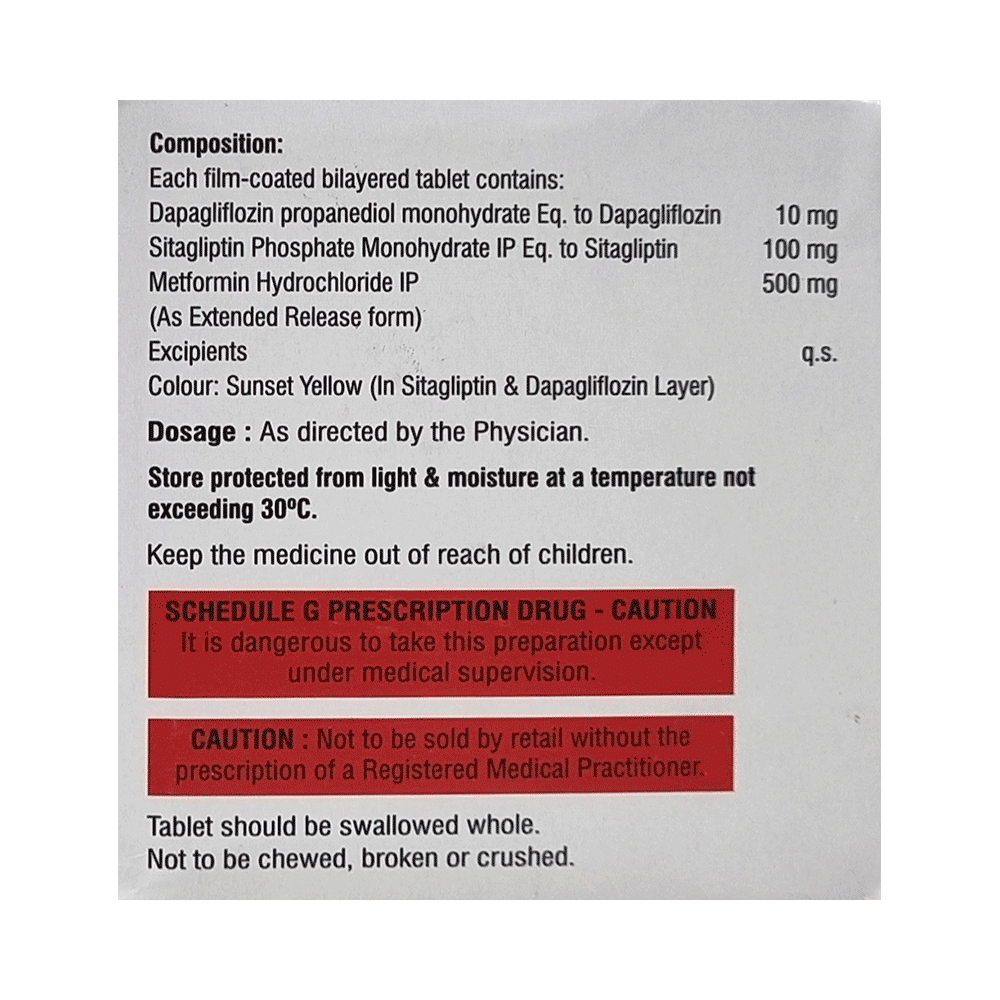 Dapamac Trio 10mg/500mg/100mg Tablet - Image 2