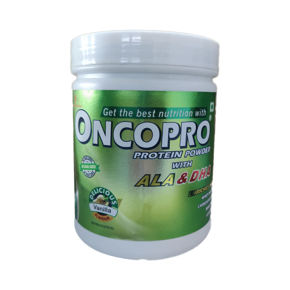 Oncopro Protein with ALA & DHA for Nutrition | Flavour Powder Vanilla - Image 1