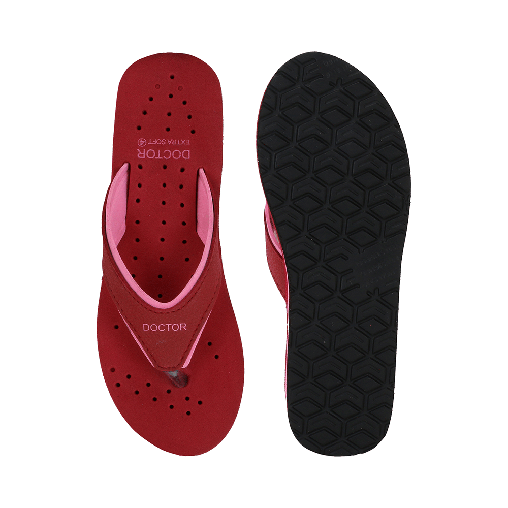 Doctor Extra Soft Ortho Care Orthopaedic Diabetic Pregnancy Comfort Flat Flipflops Slippers For Women 8 UK Pink - Image 9