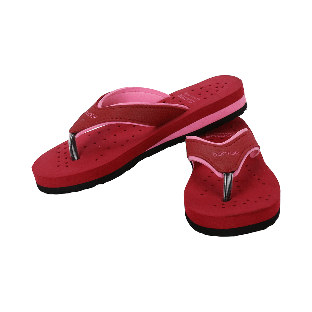 Doctor Extra Soft Ortho Care Orthopaedic Diabetic Pregnancy Comfort Flat Flipflops Slippers For Women 8 UK Pink - Image 8