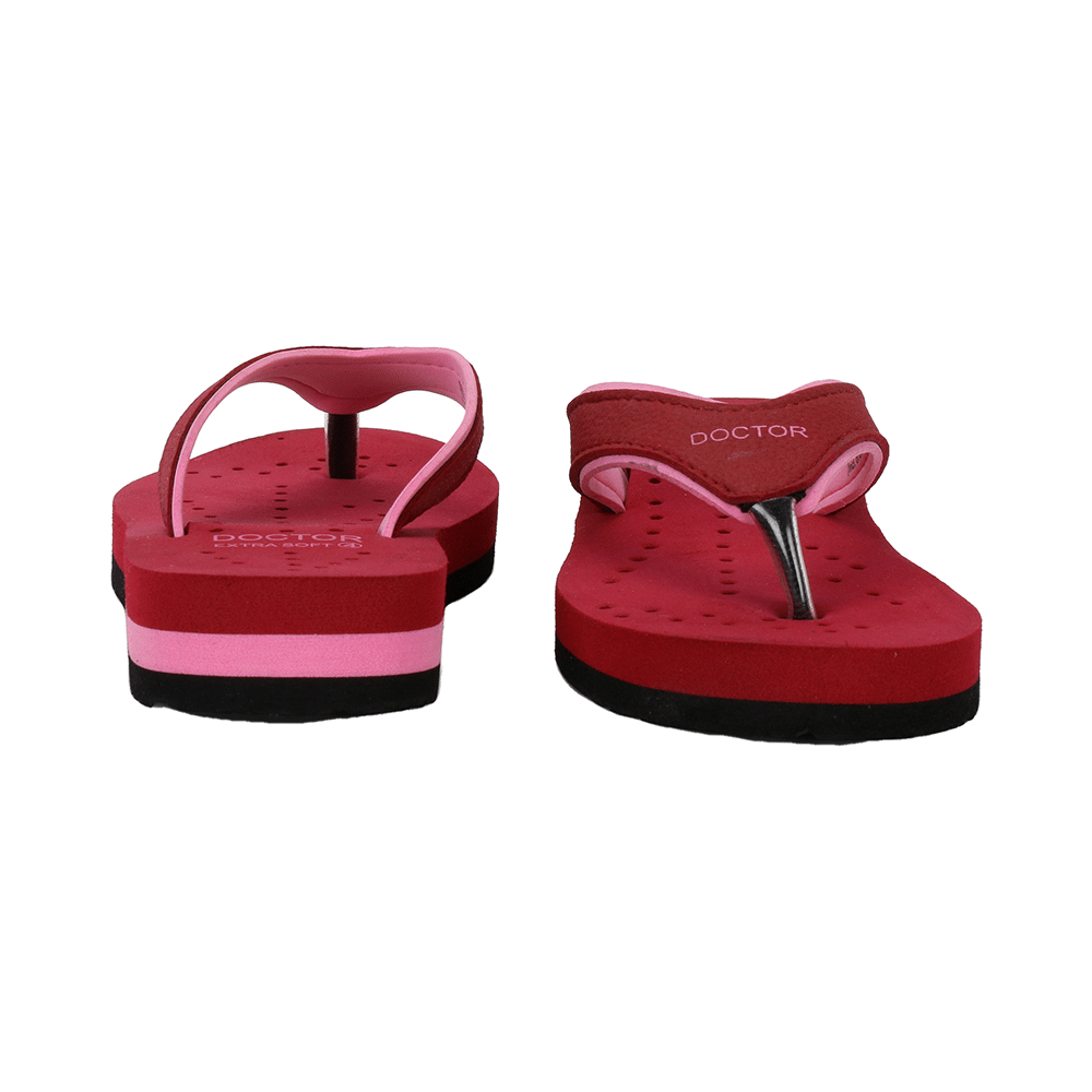 Doctor Extra Soft Ortho Care Orthopaedic Diabetic Pregnancy Comfort Flat Flipflops Slippers For Women 8 UK Pink - Image 6