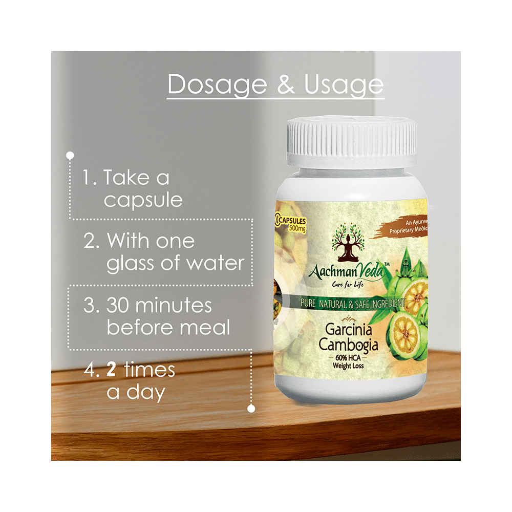 Aachman Veda Garcinia Cambogia 500mg 60% HCA Weight Loss Capsule (60 Each) - Image 9