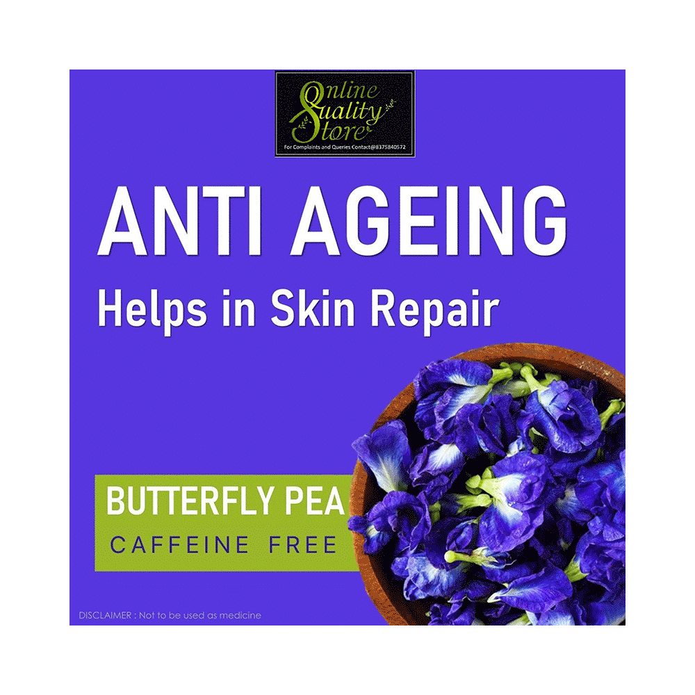 Online Quality Store Combo Pack of Butterfly Pea Flower Herbal Tea & Chamomile Flower Tea (100gm Each) - Image 4