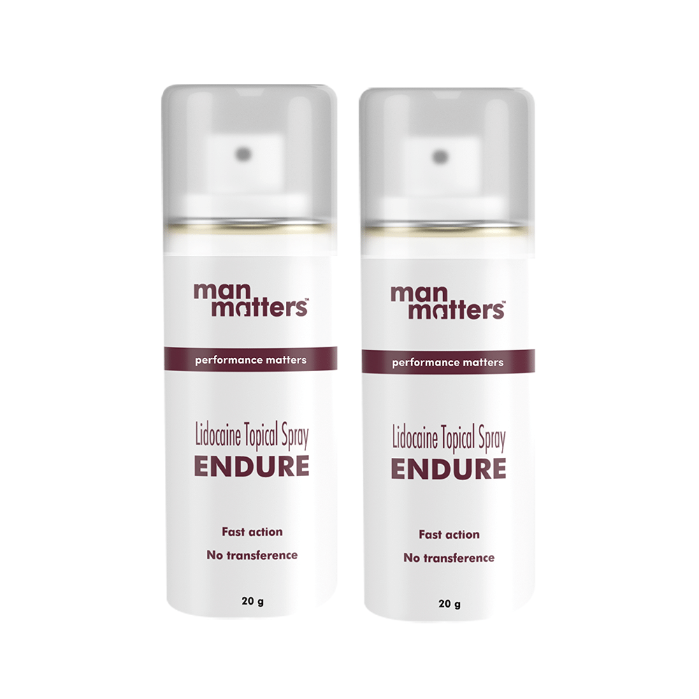Man Matters Endure Topical Spray with Lidocaine for Long Lasting Performance (20gm Each) - Image 1