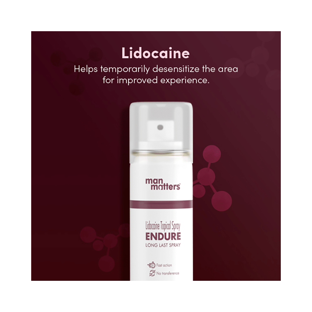 Man Matters Endure Topical Spray with Lidocaine for Long Lasting Performance (20gm Each) - Image 3