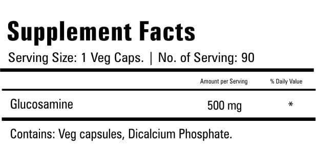 Zenith Nutrition Vegan Glucosamine 500mg Capsule - Image 2