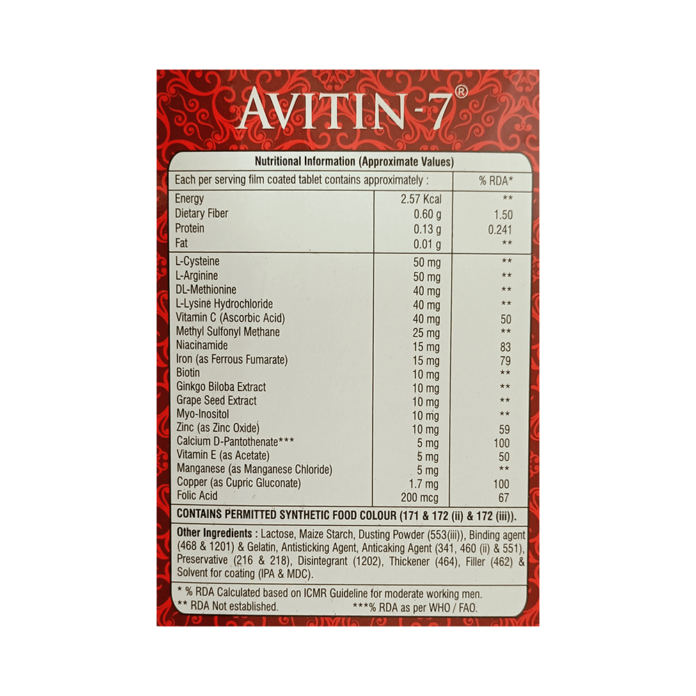 Avitin 7 Tablet - Image 2