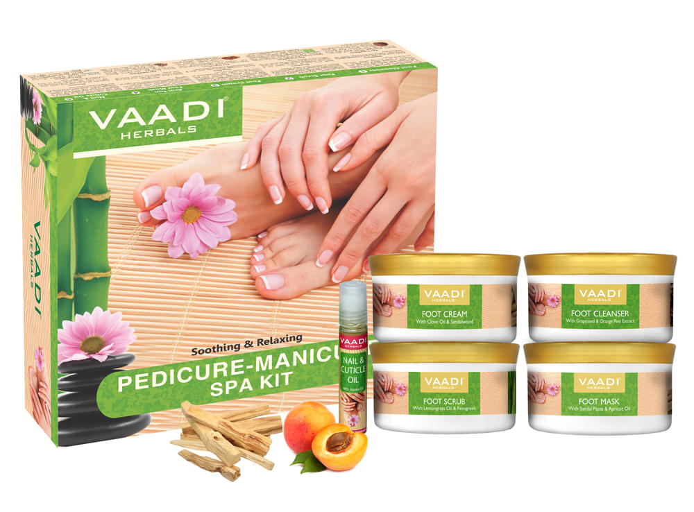 Vaadi Herbals Pedicure Manicure Spa Kit - Soothing & Refreshing 640gm