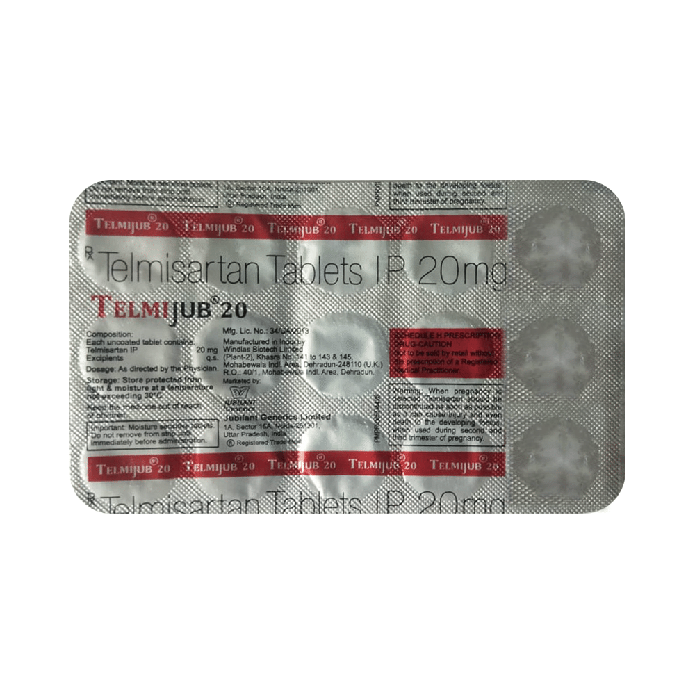 Telmijub 20 Tablet - Image 1